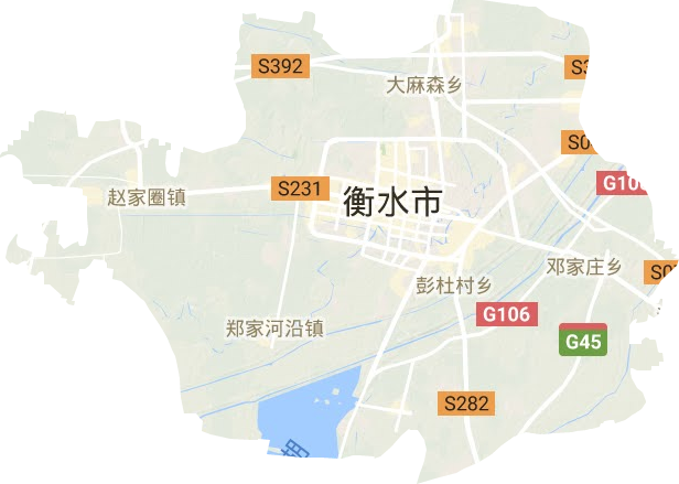 桃城區地形圖