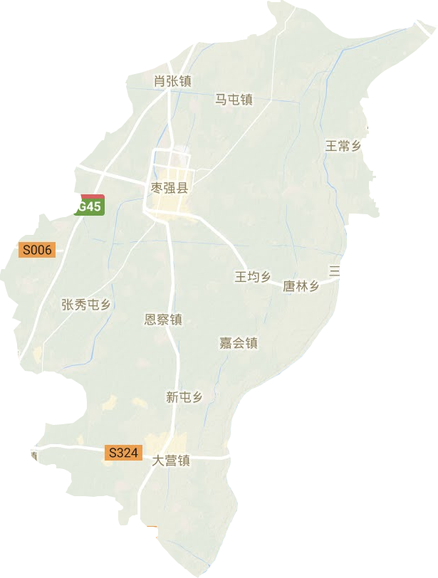棗強(qiáng)縣地形圖