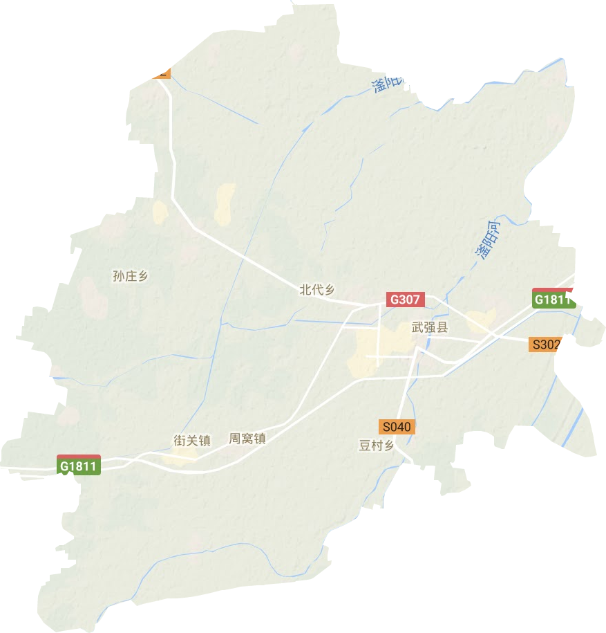 武強縣地形圖