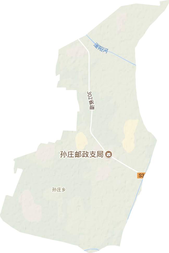 孫莊鄉地形圖