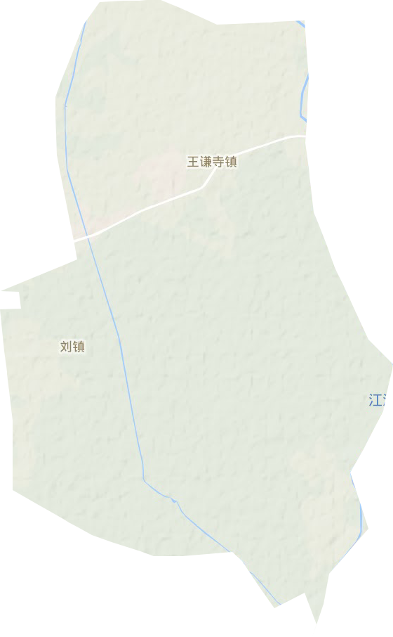 王謙寺鎮地形圖