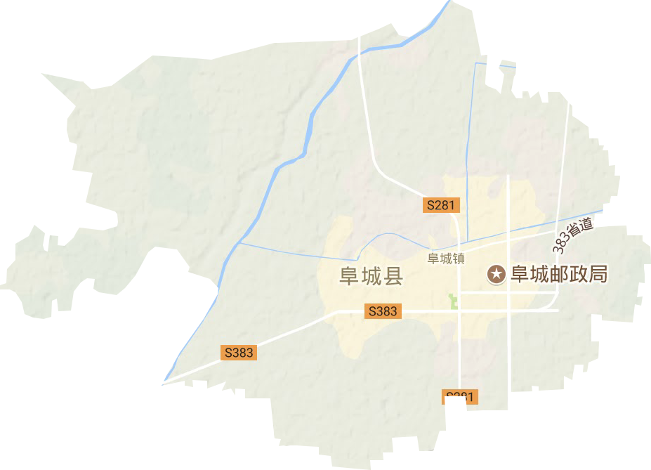 阜城鎮地形圖