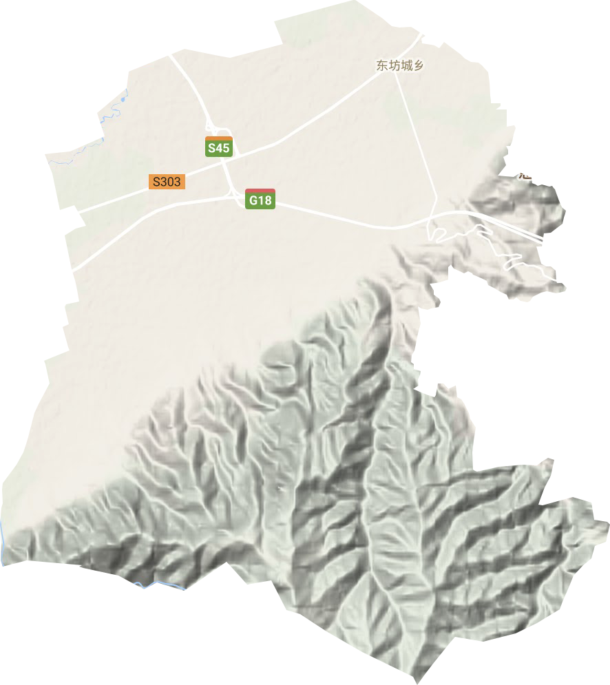 東坊城鄉地形圖