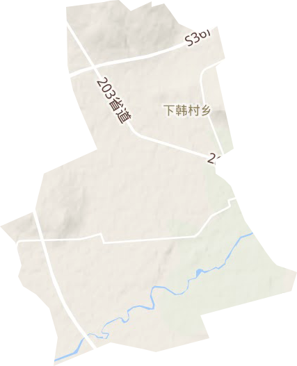 下韓村鄉地形圖