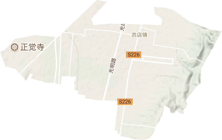蘇店鎮地形圖