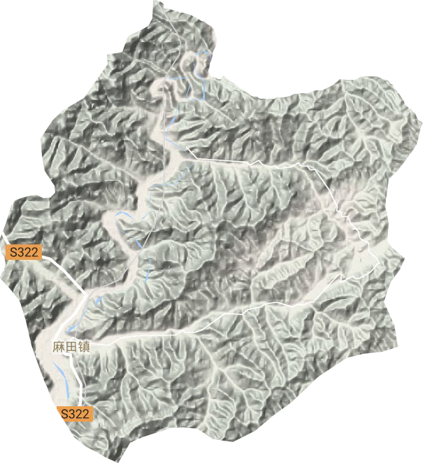 麻田鎮地形圖
