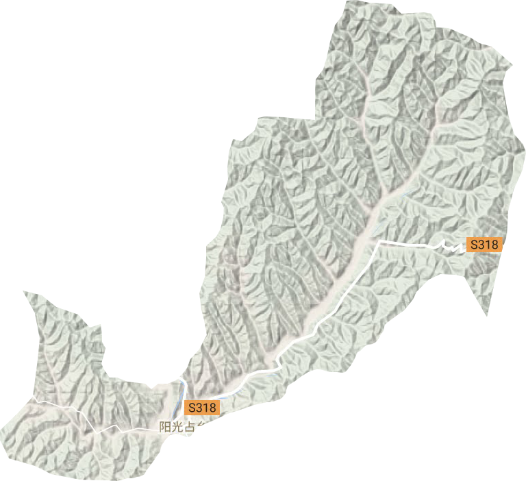 陽光占鄉地形圖