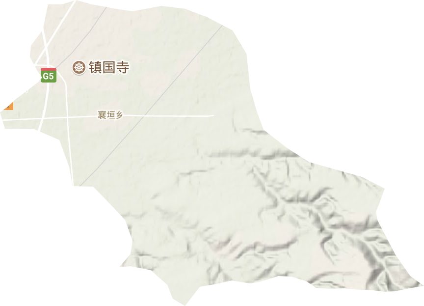 襄垣鄉(xiāng)地形圖