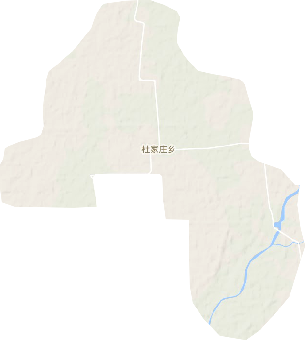 杜家莊鄉地形圖