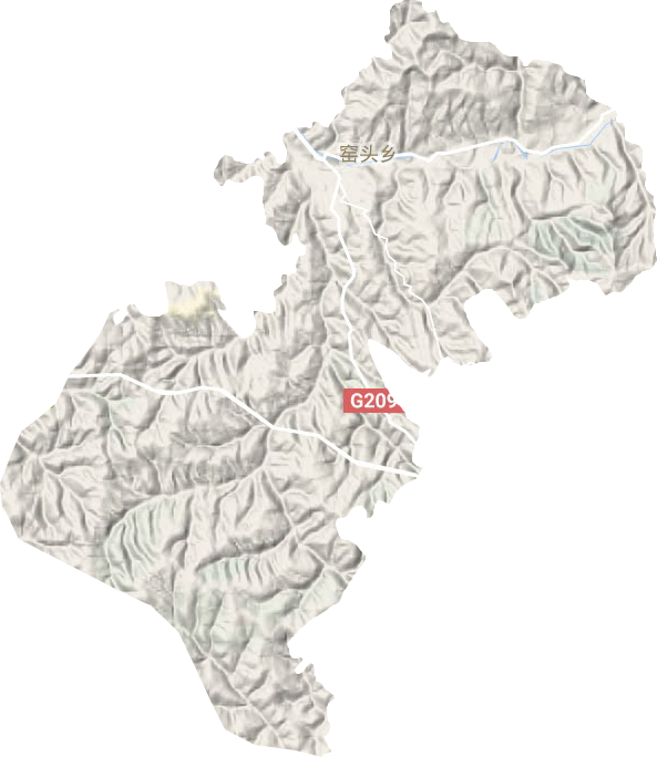 窯頭鄉(xiāng)地形圖