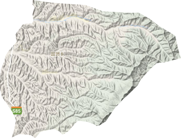 固賢鄉地形圖