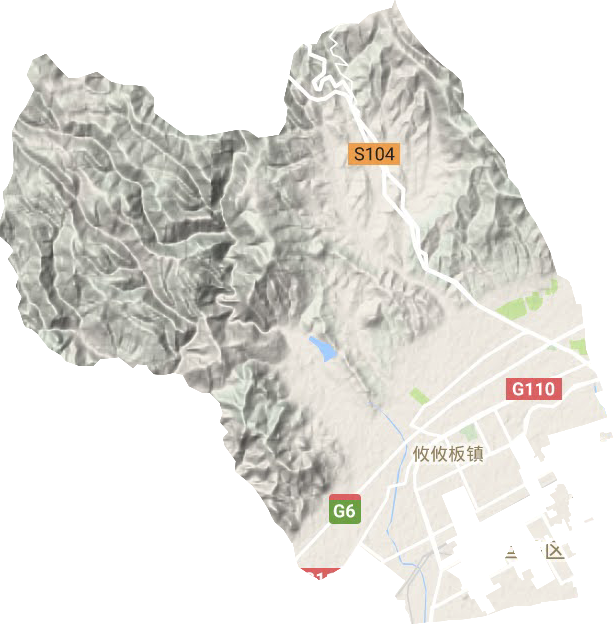 攸攸板鎮地形圖