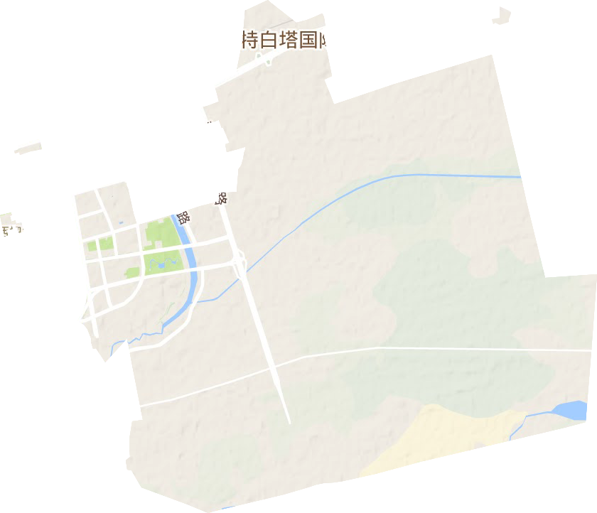 敕勒川路街道地形圖
