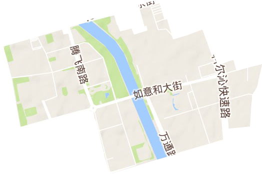呼和浩特市如意開發(fā)區(qū)地形圖