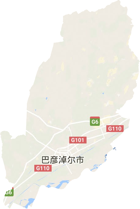 臨河區地形圖