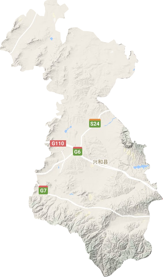 興和縣地形圖