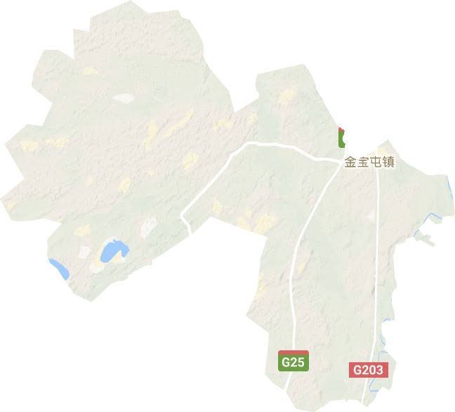 金寶屯鎮地形圖