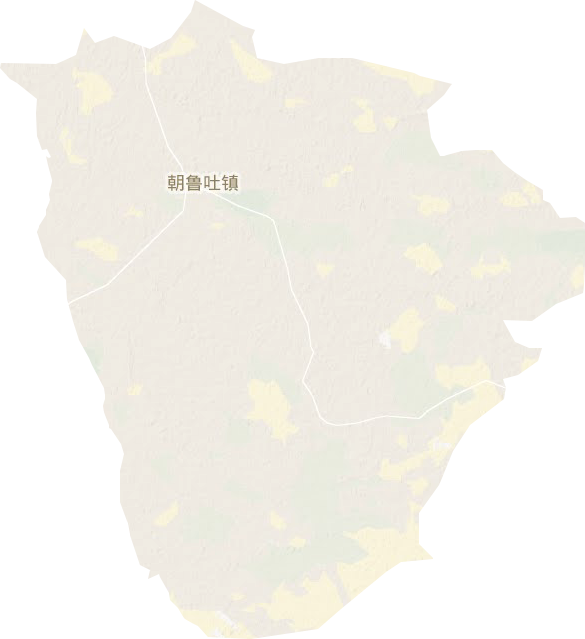 朝魯吐鎮地形圖