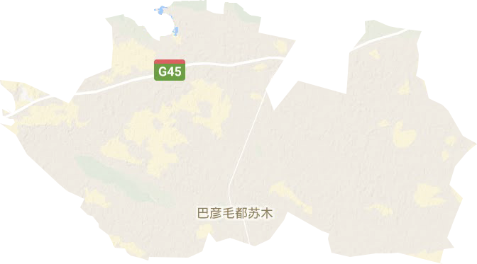 巴彥毛都蘇木地形圖