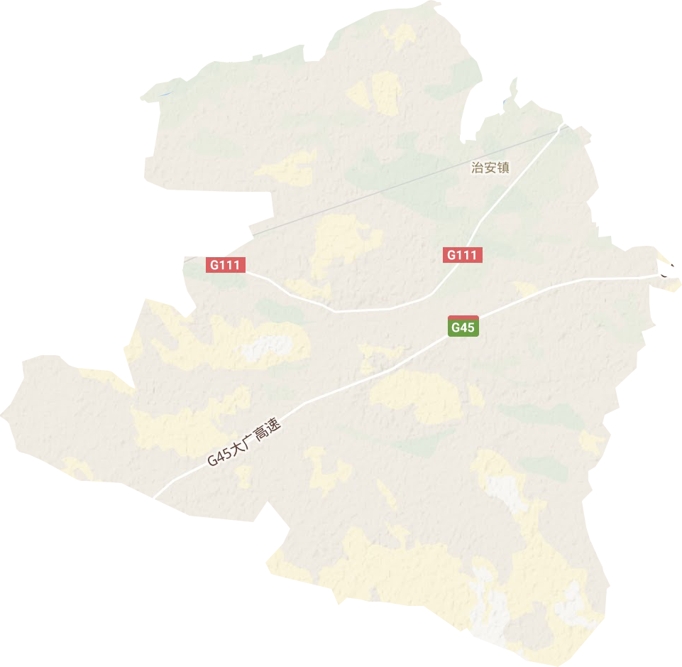 治安鎮(zhèn)地形圖