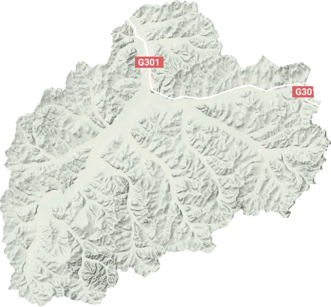 烏奴耳鎮地形圖