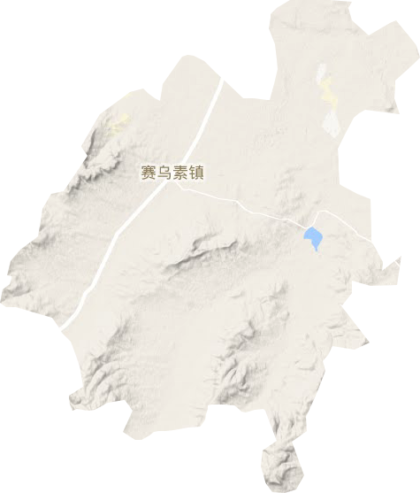 賽烏素鎮(zhèn)地形圖