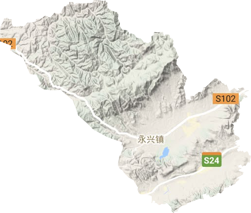 永興鎮(zhèn)地形圖