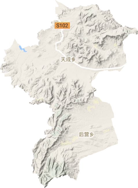 天成鄉(xiāng)地形圖