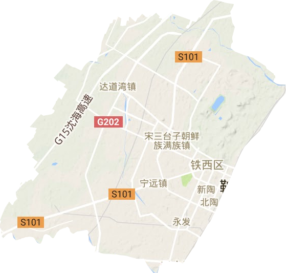 鐵西區地形圖