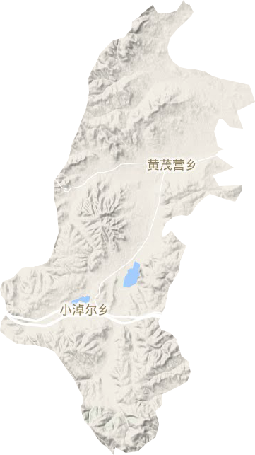 黃茂營鄉地形圖
