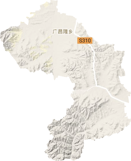 黃羊城鎮(zhèn)地形圖