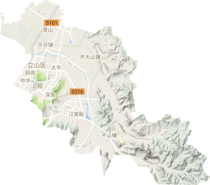立山區地形圖