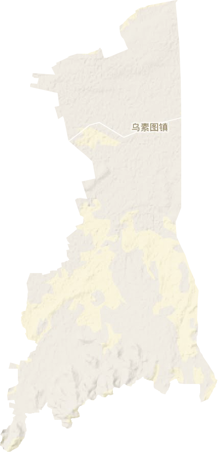 烏素圖鎮地形圖