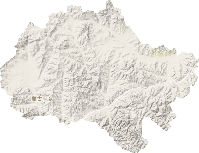 大灘鄉(xiāng)地形圖
