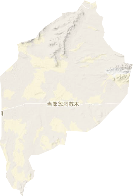察哈爾右翼后旗當郎忽洞蘇木地形圖