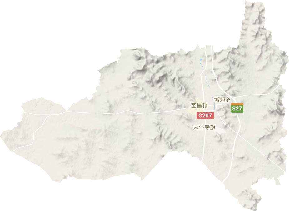 寶昌鎮(zhèn)地形圖