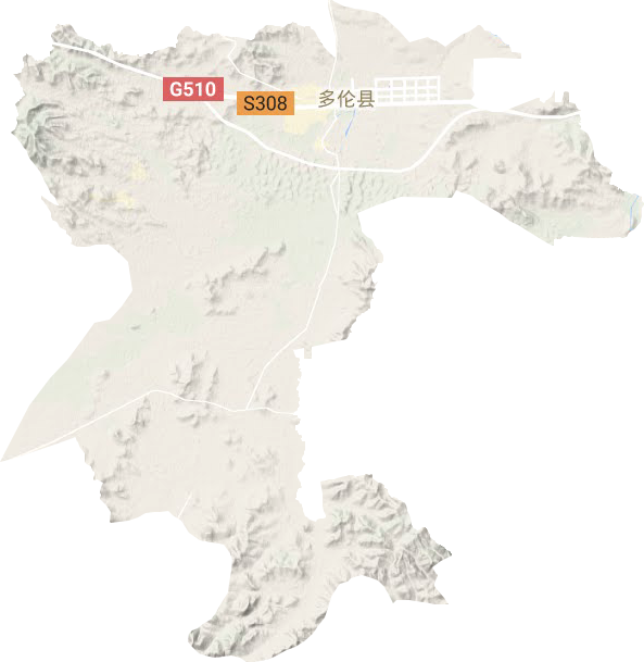 多倫諾爾鎮地形圖