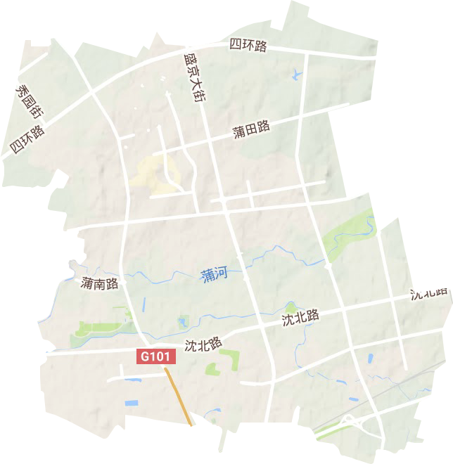 道義街道地形圖