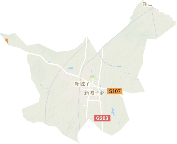 沈北街道地形圖