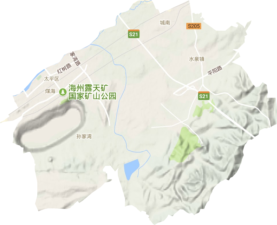 太平區地形圖