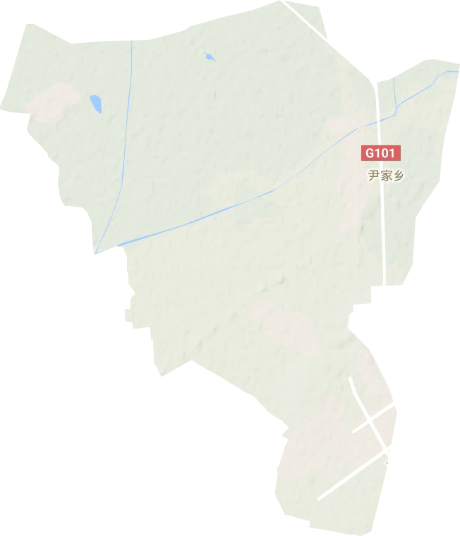 尹家街道地形圖