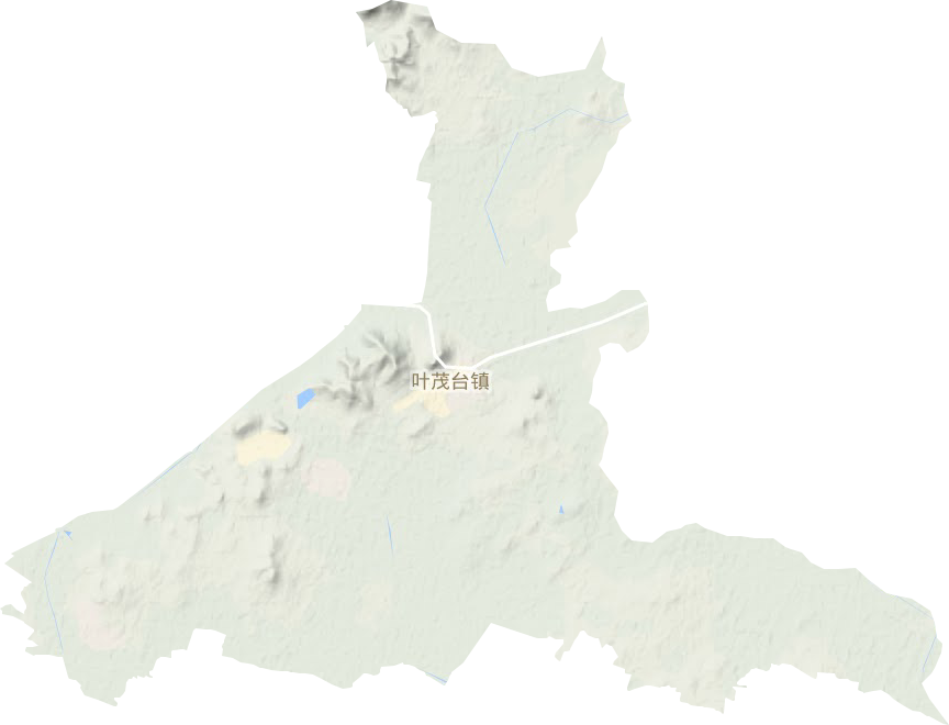 葉茂臺鎮(zhèn)地形圖