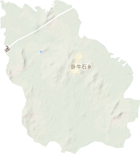 臥牛石鄉地形圖