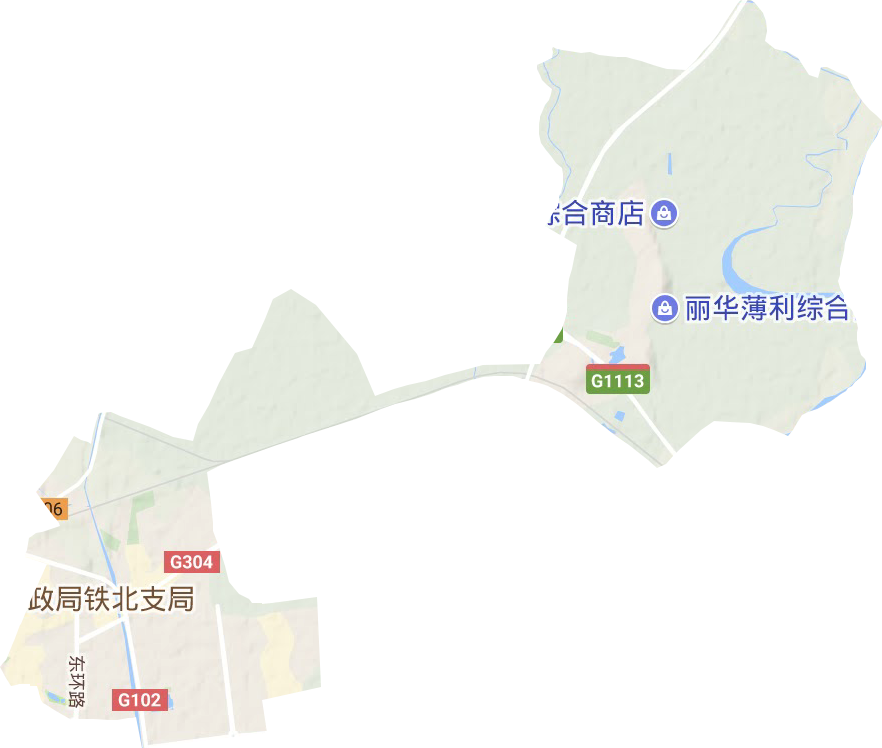 東城街道地形圖