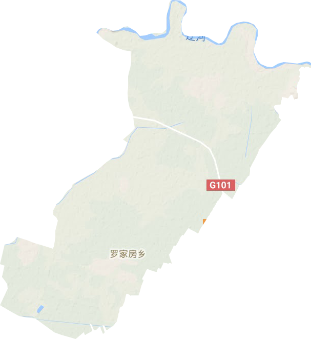 羅家房鎮地形圖