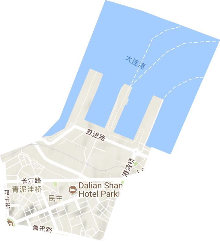 人民路街道地形圖