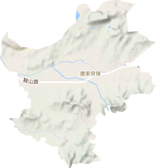 唐家房鎮(zhèn)地形圖