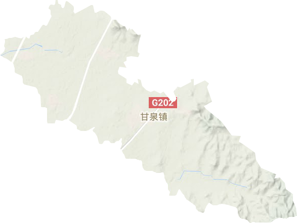 甘泉鎮(zhèn)地形圖