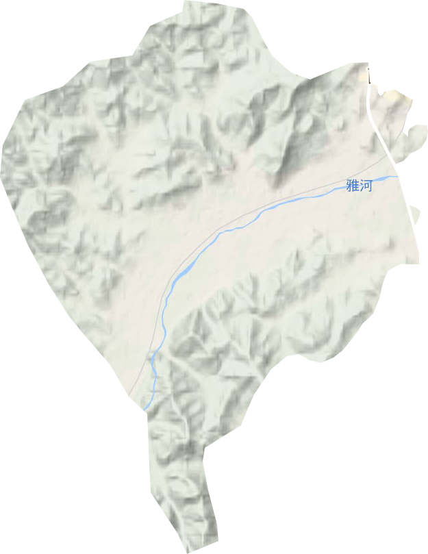 仙人咀街道地形圖