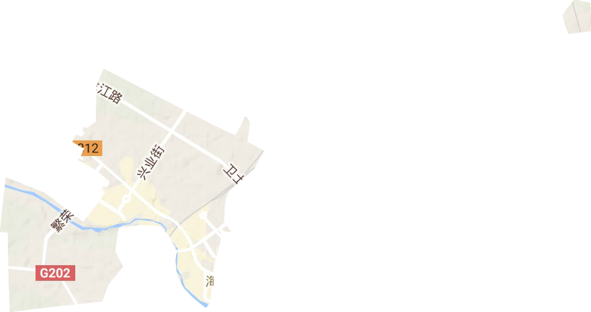 興海街道地形圖